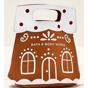 Bath & Body Works Gingerbread House Tote - White and Brown